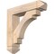 Ekena Millwork Merced Arts and Crafts Smooth Bracket w/ Offset Brace, Douglas Fir, 5 1/2"W x 22"D x 22"H BKT0604X22X22MRC03SDF - alternate 1